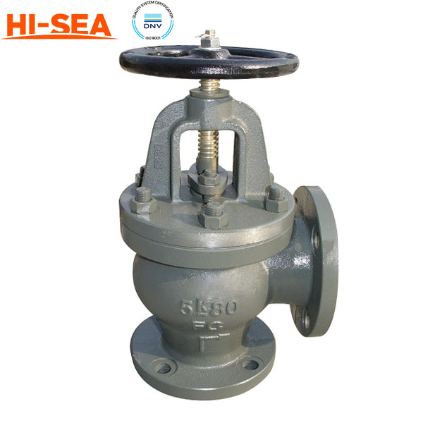 JIS F7312 Marine Cast Steel Angle Globe Valve